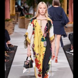 Oscar de la Renta Silk Kaftan Dress- 2020 Runway NWOT
